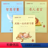全3册-硬笔字帖 智慧背囊+名人名言+成就一生的好习惯 [正版]古新特硬笔字帖智慧背囊名人名言成就一生的好习惯小学生培养