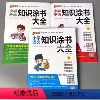 小学知识涂书 语文数学英语 全3本 小学通用 [正版]小学语文数学英语知识涂书大全PASS绿卡图书全套小学生一二三四五六