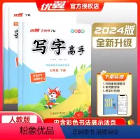 [2本套装]写字高手上册+下册(赠30天打卡计划+视频微课) 七年级/初中一年级 [正版]2024版优翼古新特字帖写字高