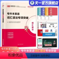 [正版]天一库课2024统招专升本英语词汇语法专项突破英语语法专项训练专接本插本专转本单词本书语法书四川山东河南广东江
