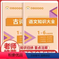 [正版]荣恒 小学语文知识大全 共2本一二三四五六年级上下册人教版语文思维训练口袋书古诗词必背小学通用资料包知识点归纳