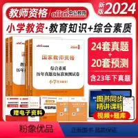 [综合+教育]真题2本 [正版]中公2024新版国家教师资格证考试用书 历年真题试卷预测模拟小学全套4本综合素质教育教学