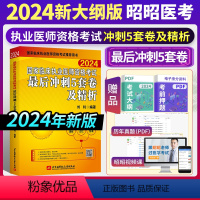 [正版]2024新版执业医师冲刺临床执业医师资格考试后冲刺5套卷及精析2024年 执业医师考试2024昭昭医考后冲刺五