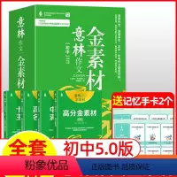 C[全4册+送2个记忆手卡]意林作文金素材初中版5.0 [正版]全2册新版意林少年科学杂志2024年作文素材小学生我