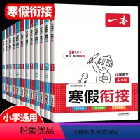 寒假衔接语文+数学[全2册] 小学一年级 [正版]一本寒假衔接新版1-6年级小学语文数学寒假知识衔接28天养成打卡好习惯