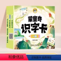 蒙童奇识字卡 一阶 [正版]蒙童奇识字卡 一阶二阶宝宝早教识字卡片3-6岁儿童中英双语识字书全套幼儿园启蒙趣味象形识字一