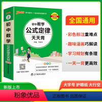 初中数学公式定律天天背 初中通用 [正版]2025新版初中数学公式定律天天背七八九年级数学基础知识速记手册小本口袋书掌中