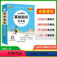 语文基础知识天天背 初中通用 [正版]2025新版初中语文基础知识天天背七八九年级语文基础知识速记手册小本口袋书掌中宝初