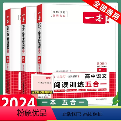 [高一]高中语文阅读训练五合一 全国通用 [正版]2024版一本高中语文五合一阅读训练高一高考新品新高考版全国版论述类实