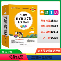 小学同义词近义词反义词手册 小学通用 [正版]2025版pass绿卡图书掌中宝小学生同义词近义词反义词手册全彩手绘字典词