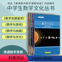 [正版]全套4册 中学生数学文化丛书套装 初等数学名题鉴赏+数学与天文+数学与游戏+数学与绘画