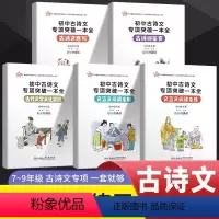 初中古诗文专项突破5册 初中通用 [正版]新初中古诗文专项突破一本全古诗文默写古诗词鉴赏文言文阅读全解全练古代文化常识全