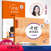 手绘笔记 小学通用 [正版]手绘知识笔记 六年级数学笔记分册+习题分册 配套视频讲解 龚民主编上海版学霸课堂笔记小学数学