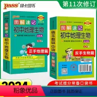 图解速记初中地理生物合订本 初中通用 [正版]生地会考复习资料 2024新图解速记初中地理生物合订本知识点汇总口袋书速查