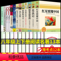 [完整版]八年级上下册阅读名著13本 [正版]全套13册 红星照耀中国原著必读完整版八年级上下册阅读名著 昆虫记苏菲世界