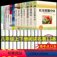[完整版]八年级上下册阅读名著13本 [正版]全套13册 红星照耀中国原著必读完整版八年级上下册阅读名著 昆虫记苏菲世界
