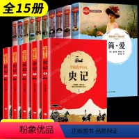 [全套15册]世界十大名著+青少年史记 [正版]全套10册 小学必读名著简爱书籍原著巴黎圣母院书飘悲惨世界雨果堂吉诃德基