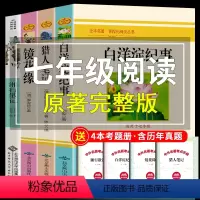 [正版]完整版全4册 白洋淀纪事孙犁原著镜花缘猎人笔记湘行散记沈从文七年级上7必读的课外书籍上册初中生记事白洋锭白羊定