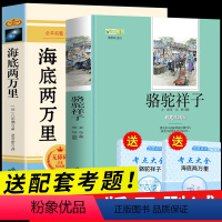 海底两万里骆驼祥子 [正版]送2本考点 完整版 海底两万里和骆驼祥子原著 老舍 初中生版 七年级下册必读课外书初一阅读书