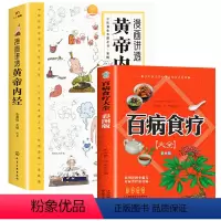 [组套优惠]黄帝内经+百病食疗 [正版]抖音同款漫画讲透黄帝内经JST漫画图解白话文彩图原版大字皇帝内径二十四节气养生大