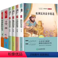 全套6册 [正版]五年级上册课外书适读书目全套语文快乐读书吧阅读书籍中国民间故事全集田螺姑娘精选非洲欧洲列那狐的故事一千