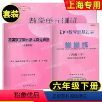 2023春 数学堂堂练 6下 书+卷+答 初中通用 [正版]任选2023修订初中数学物理化学单元测试双基过关堂堂练测试与
