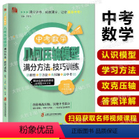 中考数学几何压轴题模型满分方法与技巧训练 中考复习九年级 赠视频及答案详解 模型篇方法篇中考微专题 [正版]中考数学几何