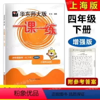 数学增强版 四年级下 [正版]2023春华东师大版 一课一练 数学增强版 四年级第二学期4年级下册 上海版配套教辅 含答