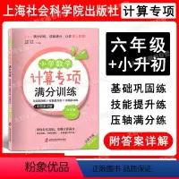 小学数学计算专项满分训练 6年级+小升初 小学六年级 [正版]小学数学计算专项满分训练 六年级+小升初/6年级 上下全一