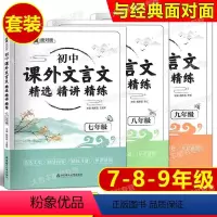 [全3册]初中课外文言文精选精讲精练 789年级 初中通用 [正版]新版 与经典面对面 初中课外文言文 精选精讲精练 七
