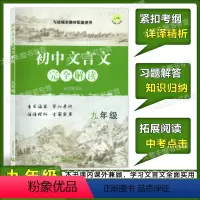 [正版]初中文言文 完全解读 九年级/9年级上下册 与统编本语文配套 上海教育出版社 初中古诗文课文全解全析习题解答拓