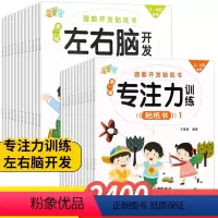 [正版]左右脑开发专注力训练贴纸书20册 宝宝可反复贴贴画2-4-5-6岁儿童宝宝早教益智启蒙两三四周岁0到3幼儿益智