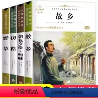 [全4册]鲁迅作品全集 [正版]配套考点故乡 野草 彷徨鲁迅原著全套4册六年级必读课外书鲁迅的书6年级课外阅读书籍老师散