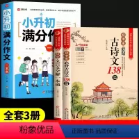 [全3册]小升初满分作文+必背古诗词+必背文言文 小学升初中 [正版]小升初满分作文大全人教版 小学生六年级精选作文书大