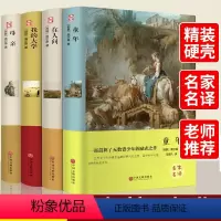 [正版]精装 高尔基四部曲 全译本 母亲我的大学童年在人间 全套原著4册 自传体三部曲初中高中青少版世界文学小说名著课
