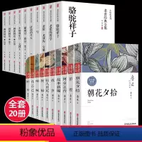 [正版]全套20册 鲁迅全集+骆驼祥子原着老舍经典作品全集 茶馆四世同堂散文集孔乙己阿Q正传狂人日记原着初中生杂散文课
