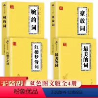 [正版]全4册 美的词 红楼梦诗词 豪放词 婉约词 经典国学书目 古诗词大全文集鉴赏文学书籍 传统文化经典国学经典