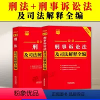 [正版]2024新书 刑法+刑事诉讼法及司法解释全编 全2册 中国刑法典条文速查小红书 刑法修正案十二全新修订 中国法