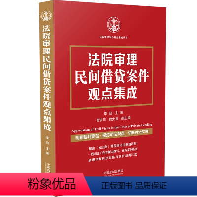 [正版]2021新书 法院审理民间借贷案件观点集成 李超 张洪川 魏大勇 法院审理案件观点集成丛书 中国法制出版社97