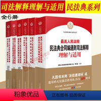 [正版]6本套 人民法院民法典司法解释理解与适用系列 合同编通则/总则编/继承编/婚姻家庭编/担保制度/时间效力 人民