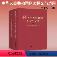 [正版]2024年版 中华人民共和国刑法释义与适用 2024新修改刑法修正案十二 王爱立 刑法规定理解适用逐条阐释辅
