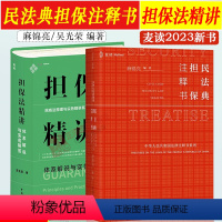 [正版]麦读2023新书 民法典担保注释书麻锦亮+担保法精讲体系解说与实务解答吴光荣 担保法小红书 解读民法典担保制度