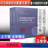 [正版]2020新书 司法体制综合配套改革中重大风险防范与化解上下册 全国法院第31届学术讨论会获奖论文集 马世忠 法