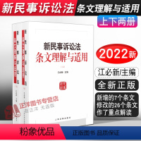 [正版]2022新版 新民事诉讼法条文理解与适用 上下册 江必新 新民事诉讼法理解与适用 新民诉法条文解读适用人民法院