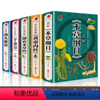 [正版]本草纲目全套5册原著汤头歌诀黄帝内经神农本草经千金方原著全本中医四大名著皇帝内径伤寒论李时珍中药书中医养生书籍