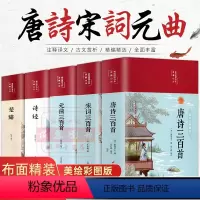 [正版]唐诗三百首全套5册全集宋词300首元曲三百首原著诗经楚辞全集 布面精装彩绘版中国古诗词初高中学生唐诗宋词注解赏