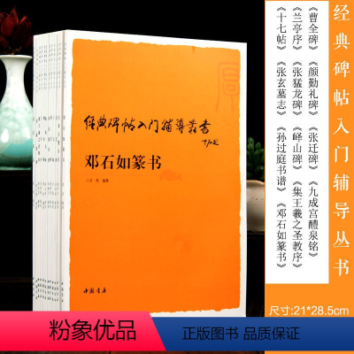 [正版]经典碑帖入门辅导丛书全套12册曹全碑兰亭序颜勤礼碑十七帖张迁碑峄山碑张猛龙碑孙过庭书谱九成宫张玄邓石如篆书王羲