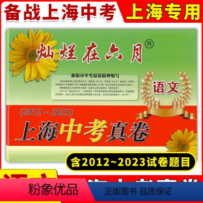 [正版]2024版灿烂在六月上海中考真卷 语文 2012-2023 十二年上海中考真题汇编 含答案 初中初三九年级真卷