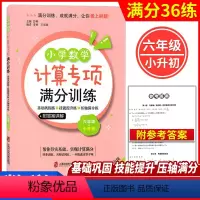 6年级+小升初 初中通用 [正版]任选 小学初中数学计算专项满分训练 六七八九年级小升初中考6789年级 基础巩固练+技