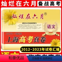 语文 上海 [正版]2023版灿烂在六月上海市高考语文真卷2012-2023上海高考模拟强化测试精编历年真题卷汇编 高一